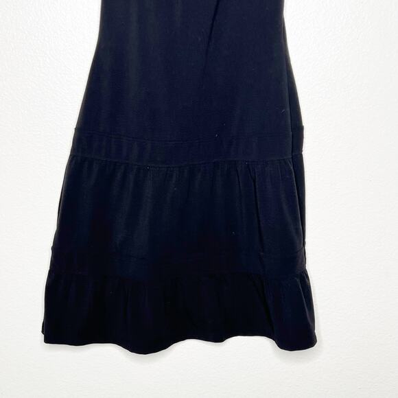 PRANA Breathe Knee Length Tank Dress A-Line Pullover Double Scoop Black Size XS - Picture 4 of 12